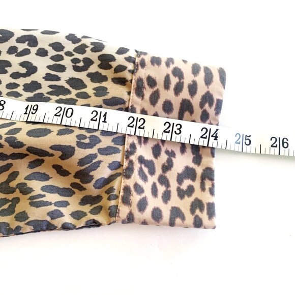 Chico's Modal Cheetah Print Button Up Long Sleeve Animal Print Tan Women’s Sz XL - Picture 10 of 12